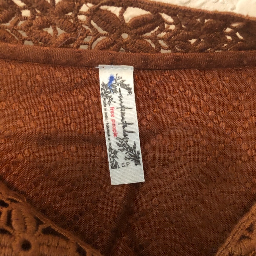 Free People I Mean It Embroidered Romper S NEW - Picture 2 of 5